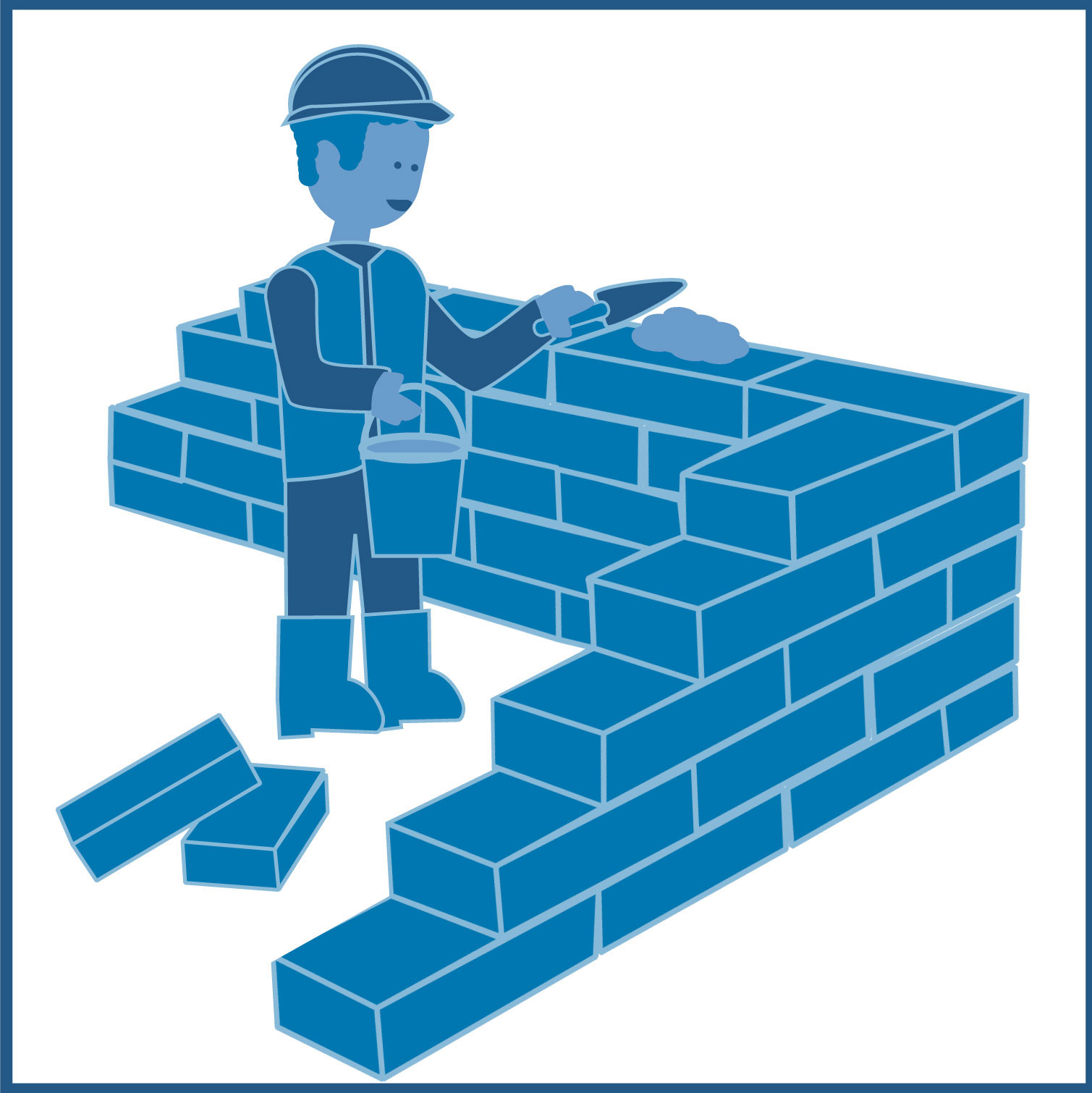 Routines for Learning Decorative Image, graphic image setting bricks